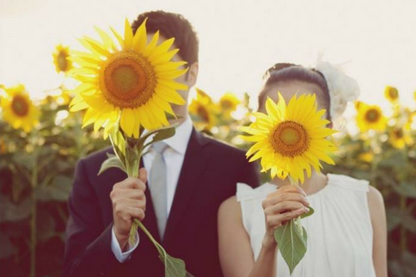 Matrimonio a tema girasoli: baciata dal sole e da te!